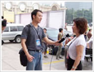 央视记者现场采访中国广州孕婴童展组委会秘书长